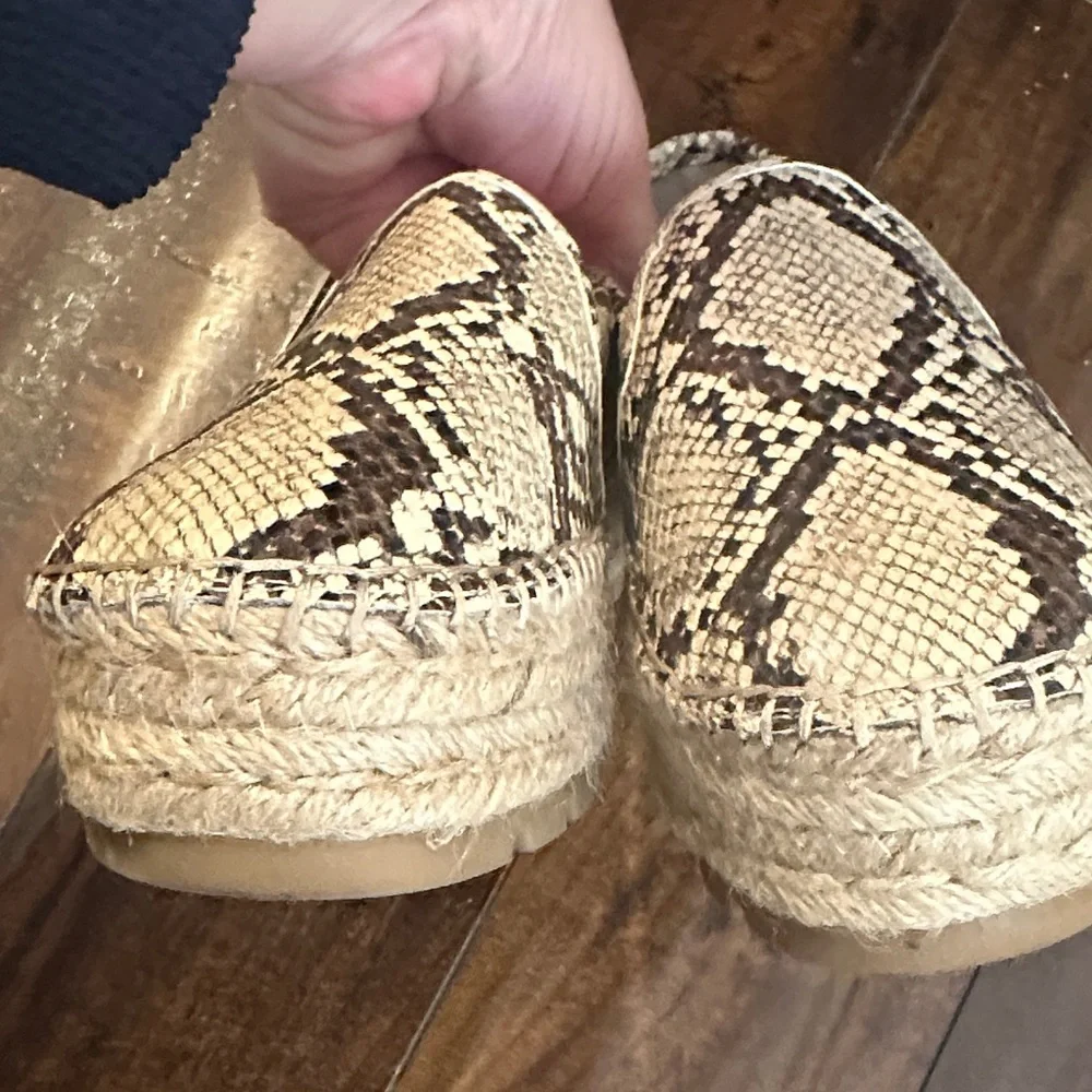 Circus by Sam Edelman espadrille animal print Snake Loafers